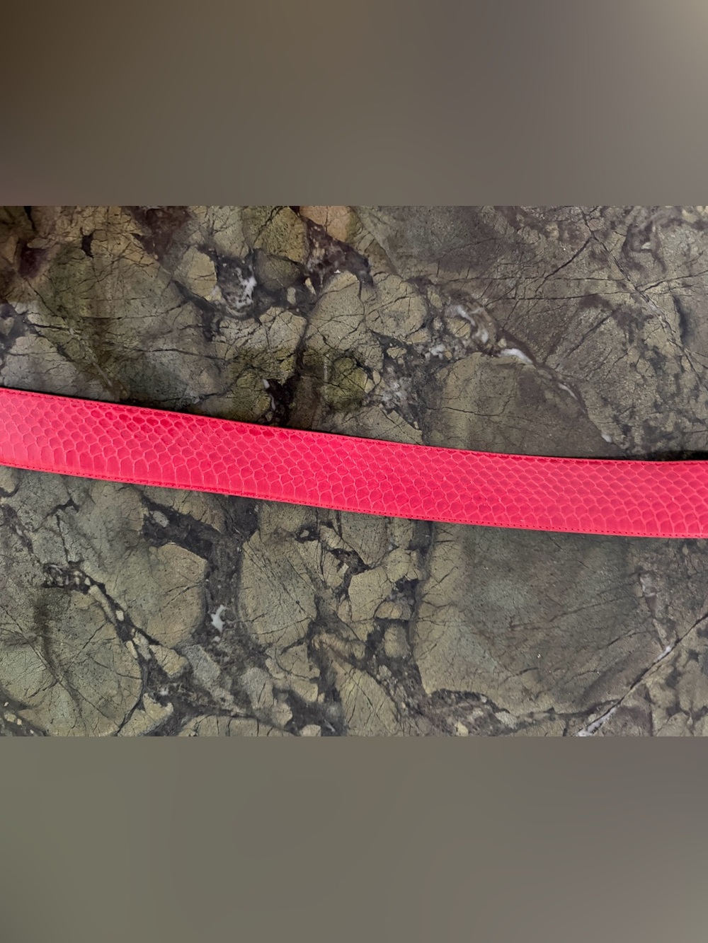 Morgan Taylor Red Python Belt M - Picture 4 of 6